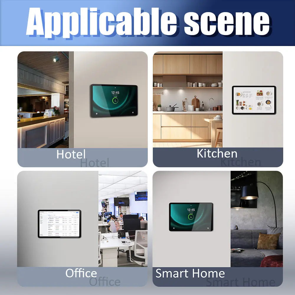 POE Tablet holder for Samsung Galaxy Tab S11 Ultra 14.6 wall charging station Magnetic wireless charging Smart Switch - Zilvex