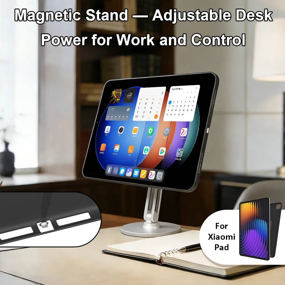 Magnetic Charging Dock Kit for Xiaomi Pad丨Wall Mount POE+Desk Stand+Case (Xiaomi/Redmi) Zilvex