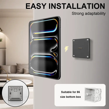 Wall Mount Fast Charger Tablet Magnetic for iPad Pro 11-in.(M4)  Supply 18W iPad stand Pro 11-in - Zilvex