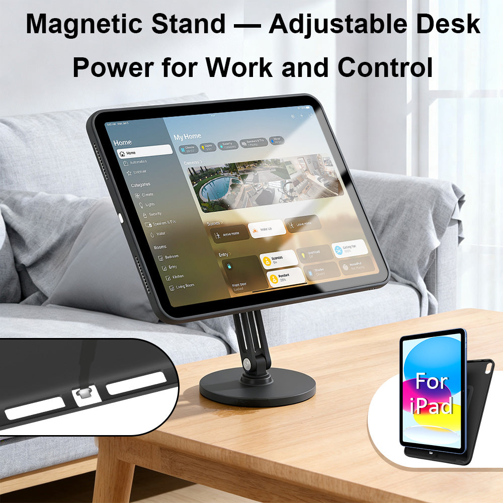 Magnetic Charging Dock Kit for iPad丨Wall Mount AC+Desk Stand+Case(iPad/Mini/Air/Pro)