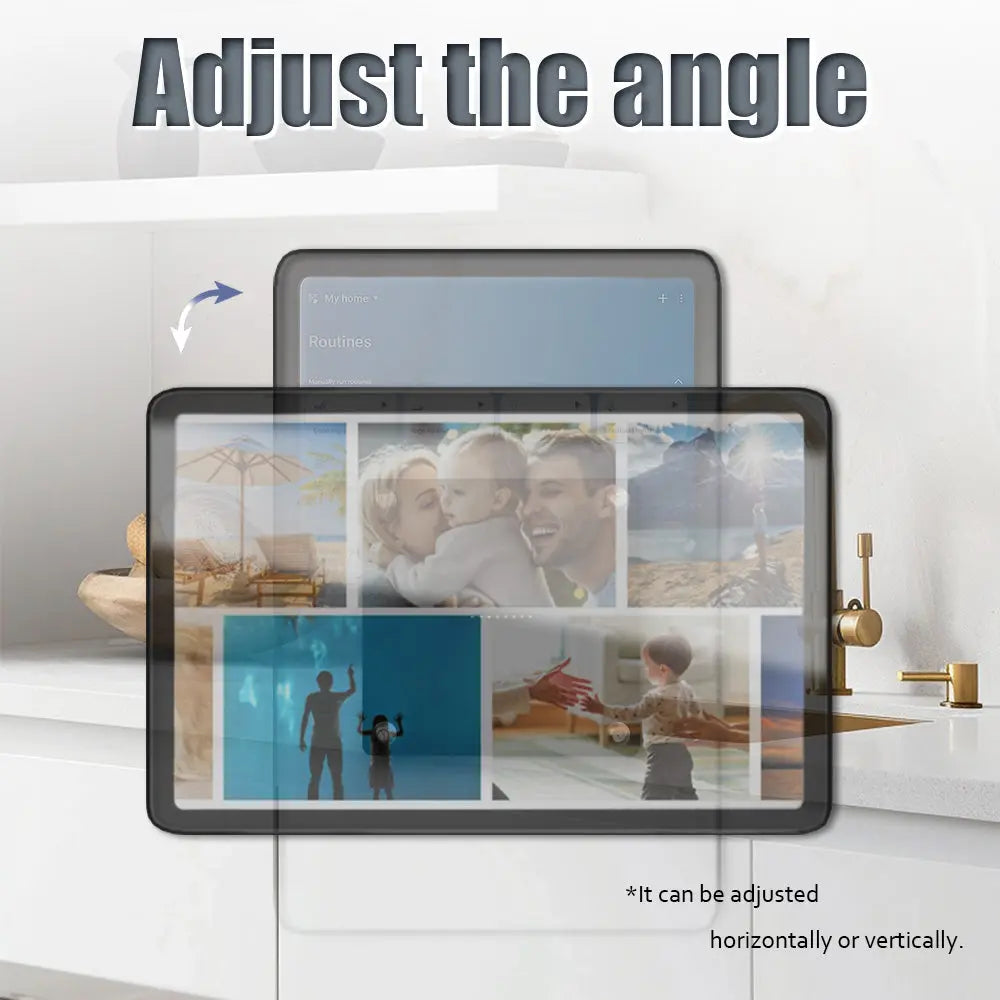 POE Tablet holder for Samsung Galaxy Tab S11 Ultra 14.6 wall charging station Magnetic wireless charging Smart Switch - Zilvex