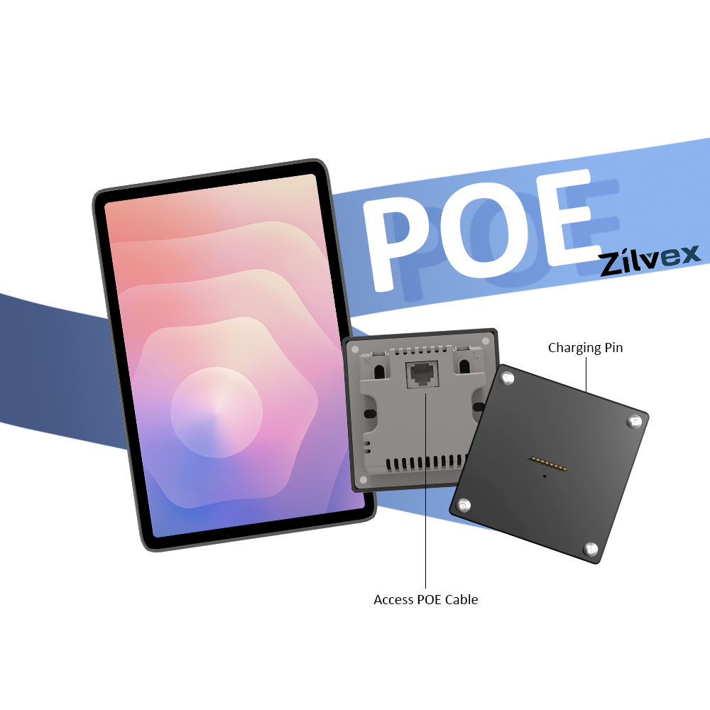 POE Tablet holder for Samsung Galaxy Tab S11-11Inch wall charging station Smart Switch Wall mounted charging