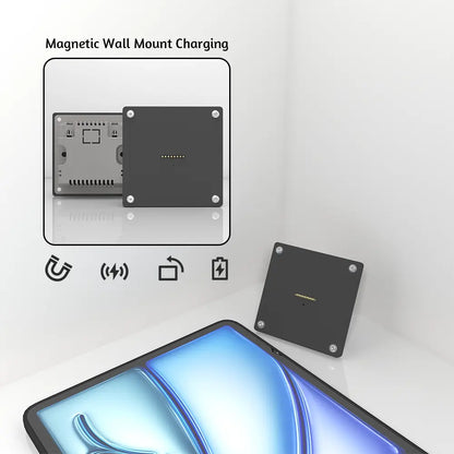 Zilvex iPad wall mount with power iPad Air 2024 M2 11-inch Wall Station Wireless Charging  Tablet iPad Stand - Zilvex