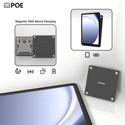 POE Tablet holder for Samsung Galaxy Tab full range wall charging station Wall mounted charging Smart