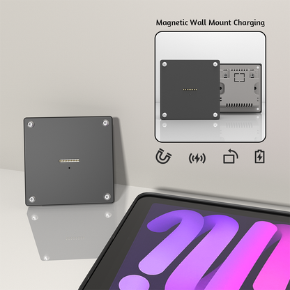 For IPAD MINI6 mini7 Wall Mount iPad Stand 18W Fast Charging Magnetic Wireless Aluminum Rotatable Design stand