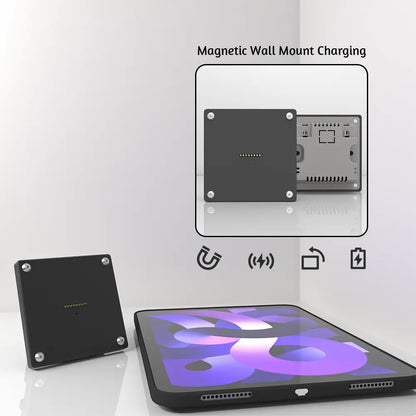 Magnetic Wall Mount with Charging Case ipad air4 air5 10.9Inch ipad Wall Station Wireless Charging Tablet  Stand emonita - Zilvex