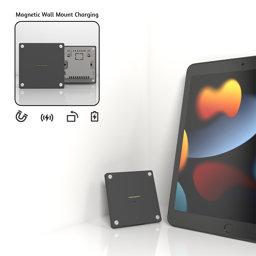 Wall Mounted Charging for iPad 7/8/9th 10.2 Inch ipad Wall Station Wireless Charging Office Electronics Tablet iPad Stand
