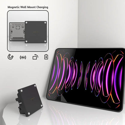 iPad Tablets Stand Wall Mount Charger Wireless Charging Holder Adapter For iPad Pro 12.9 Inch With Strong Magnetic - Zilvex