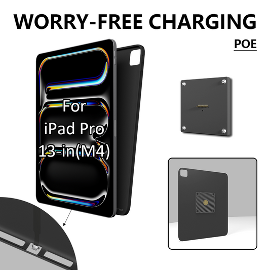 POE Zilvex Magnetic Wall Mount with Charging Case for iPad Pro 13-in.(M4) Upgraded 18W Quick Charge Strong Magnets 360 Rotation 13inch