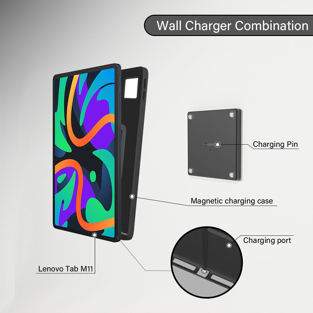 Tablet holder for Samsung Galaxy Tab S9 11 Inch wall charging station smart home Magnetic wireless charging ipad holder 