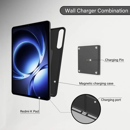Magnetic Wall Mount with Charging Case for xiaomi Redmi K Pad 8.8inch 18W Quick Charge Strong Magnets  in-Wall