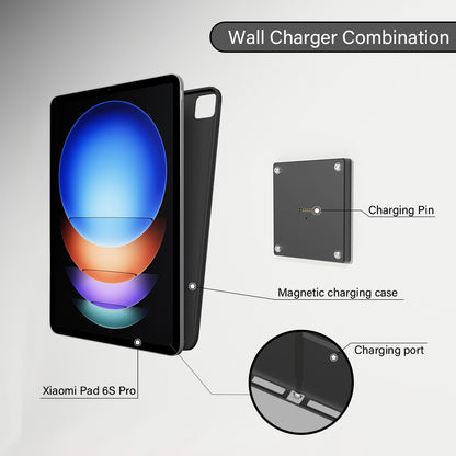 Magnetic Wall Mount with Charging Case for xiaomi pad 6s pro Upgraded 18W Quick Charge Strong Magnets in Wall zilvex