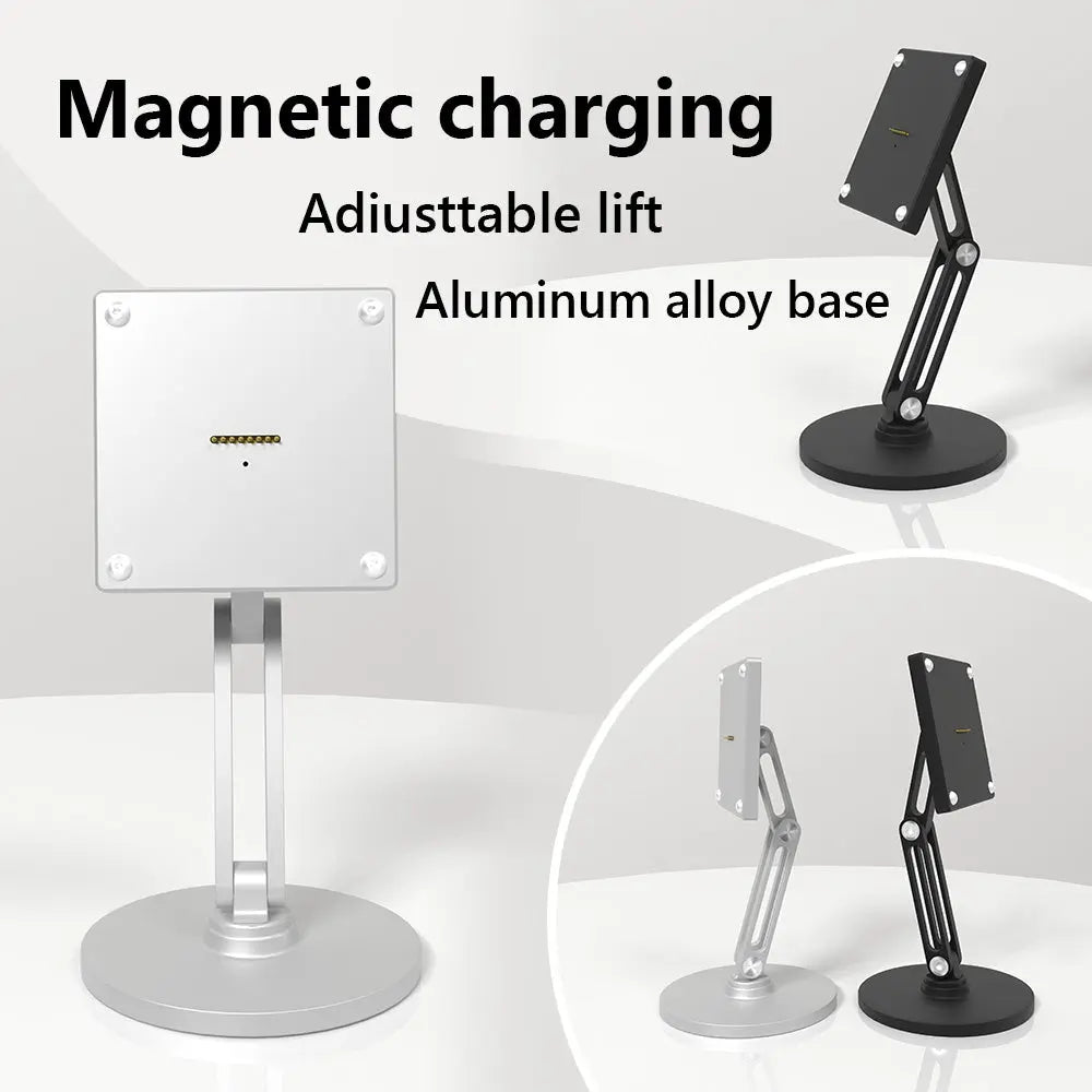 Zilvex Magnetic Tablet Charger Bases -AC Wall Mount, POE Ethernet, and Foldable Desk Stand Smart Home Tablet Charging Doek Kit - Zilvex