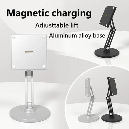 Zilvex Magnetic Tablet Charger Bases -AC Wall Mount, POE Ethernet, and Foldable Desk Stand Smart Home Tablet Charging Doek Kit - Zilvex