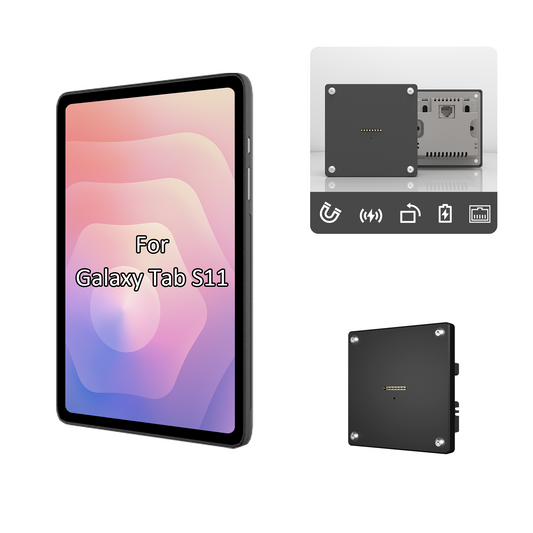 POE Tablet holder for Samsung Galaxy Tab S11-11Inch wall charging station Smart Switch Wall mounted charging
