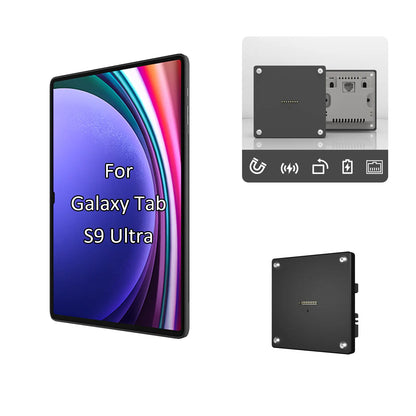 POE Tablet holder for Samsung Galaxy Tab S9 Ultra 14.6 wall charging station Magnetic wireless charging Smart Switch