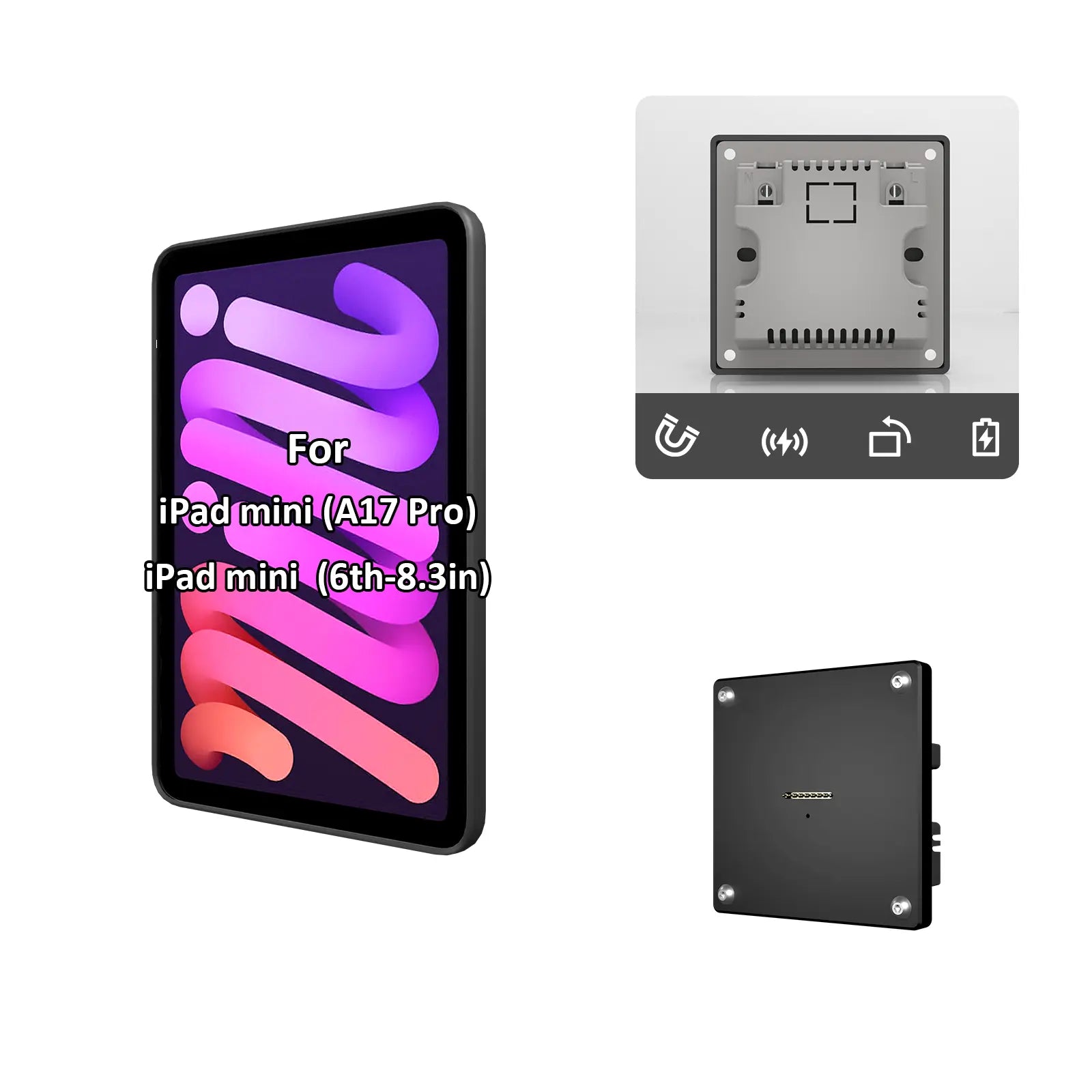 iPad Mini 6/7 Wall Mount Charger 18W Magnetic – Shop Now | Zilvex
