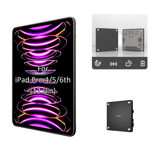 iPad Tablets Stand Wall Mount Charger Wireless Charging Holder Adapter For iPad Pro 12.9 Inch With Strong Magnetic