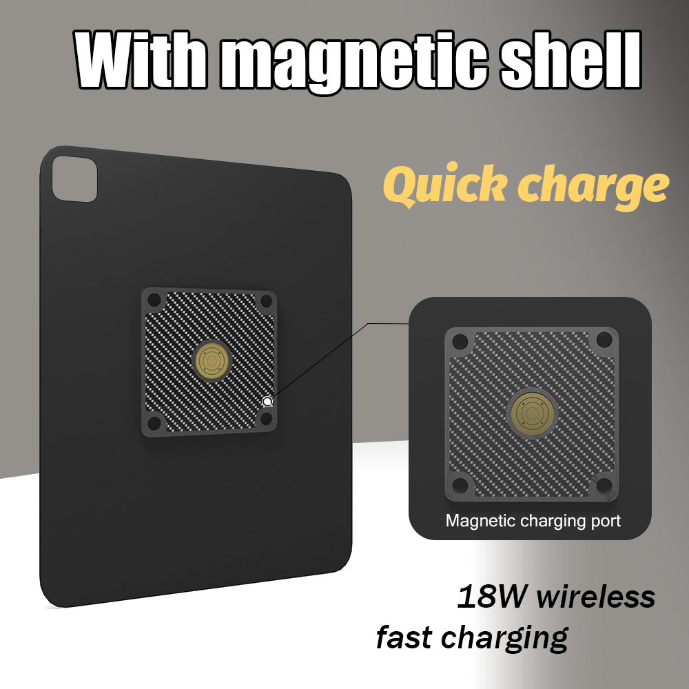 POE Zilvex Magnetic Wall Mount with Charging Case for iPad 10 Upgraded 18W Quick Charge Strong Magnets 360 Rotation 10.9inch 