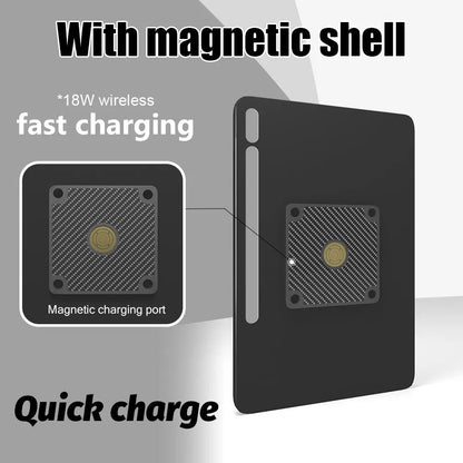 Tablet holder for Samsung Galaxy Tab S10 FE Plus 13.1 in wall charging station smart home  Magnetic wireless charging Pad holder - Zilvex