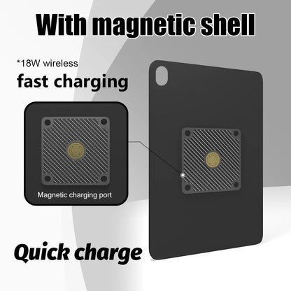 POE For Samsung Galaxy Tab A11+ 11 inch Stand, Wall Mount A11 Plus Tablet Stand 18W Fast Charging Magnetic Wireless Rotatable