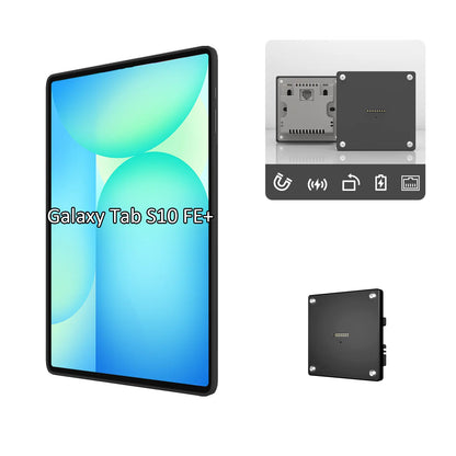 POE Tablet holder for Samsung Galaxy Tab S10 FE Plus 13.1Inch full range wall charging station Wall mounted charging Smart - Zilvex