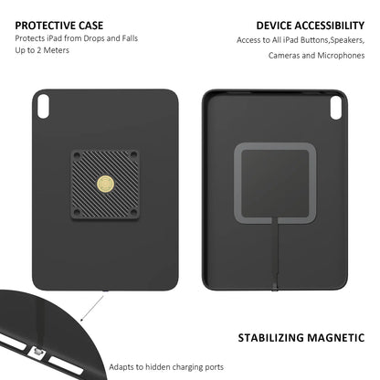 Magnetic Wall Mount with Charging Case ipad air4 air5 10.9Inch ipad Wall Station Wireless Charging Tablet  Stand emonita - Zilvex