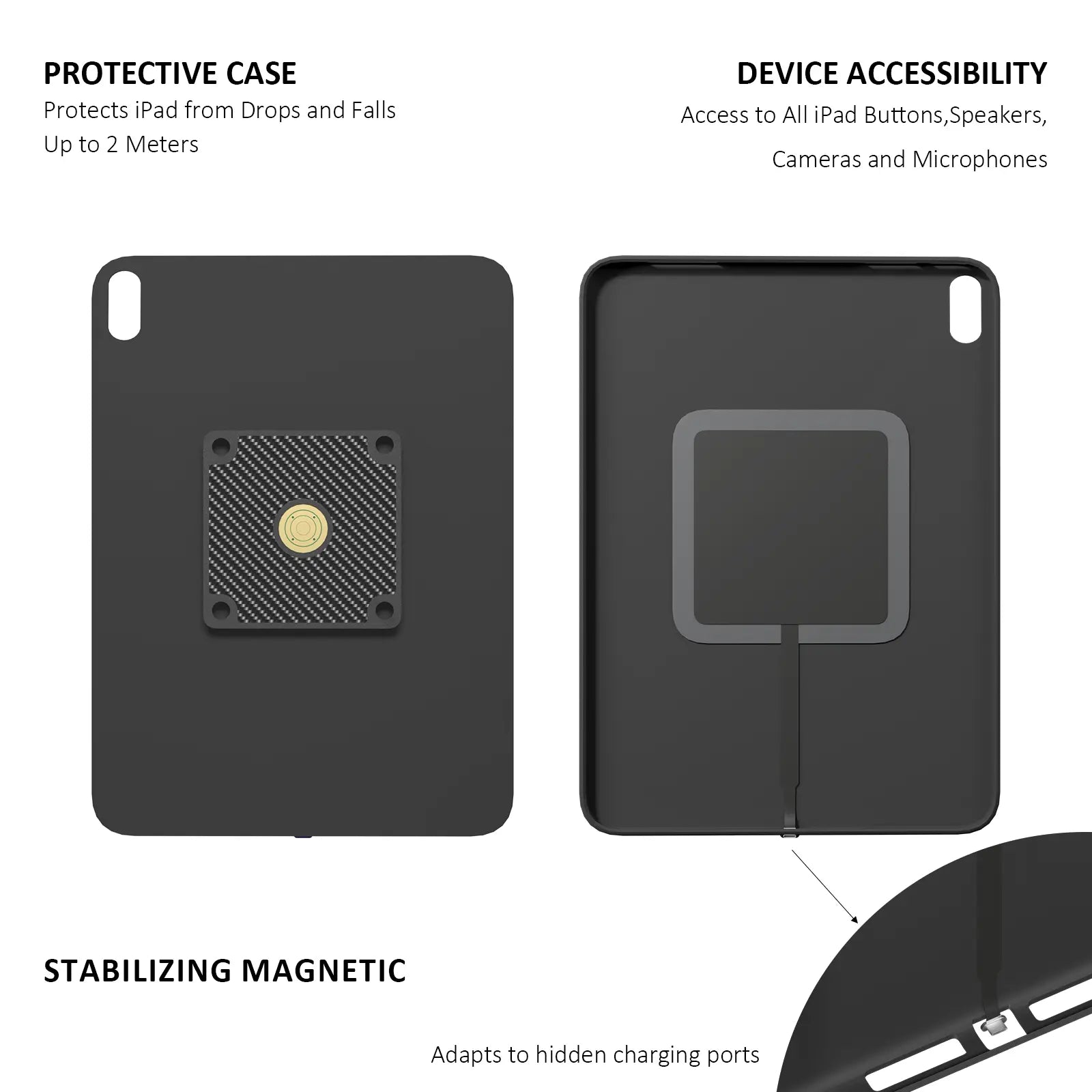 Zilvex iPad wall mount with power iPad Air 2024 M2 11-inch Wall Station Wireless Charging  Tablet iPad Stand - Zilvex