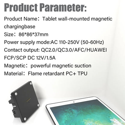 Applicable for 9.7 Inch iPad Air Magnetic Wall Mount Charger Tablet Accessories For Office Or Home iPad Stand emonita