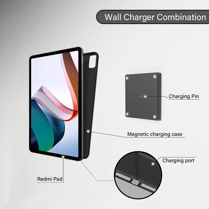 Magnetic Wall Mount with Charging Case for Redmi Pad 10.6 inch  Upgraded 18W Quick Charge Strong Magnets  in-Wall emonita