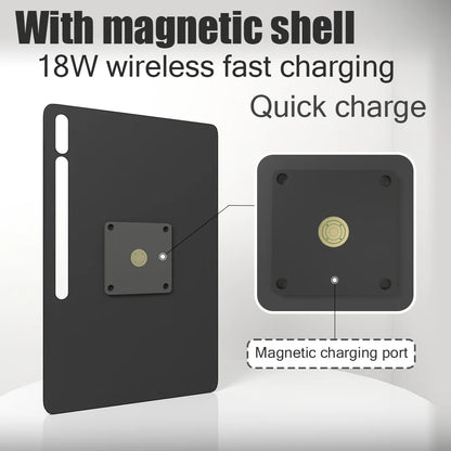 Tablet holder for Samsung Galaxy Tab S9 Plus 12.4 wall charging station smart home Magnetic wireless charging ipad holder Zilvex