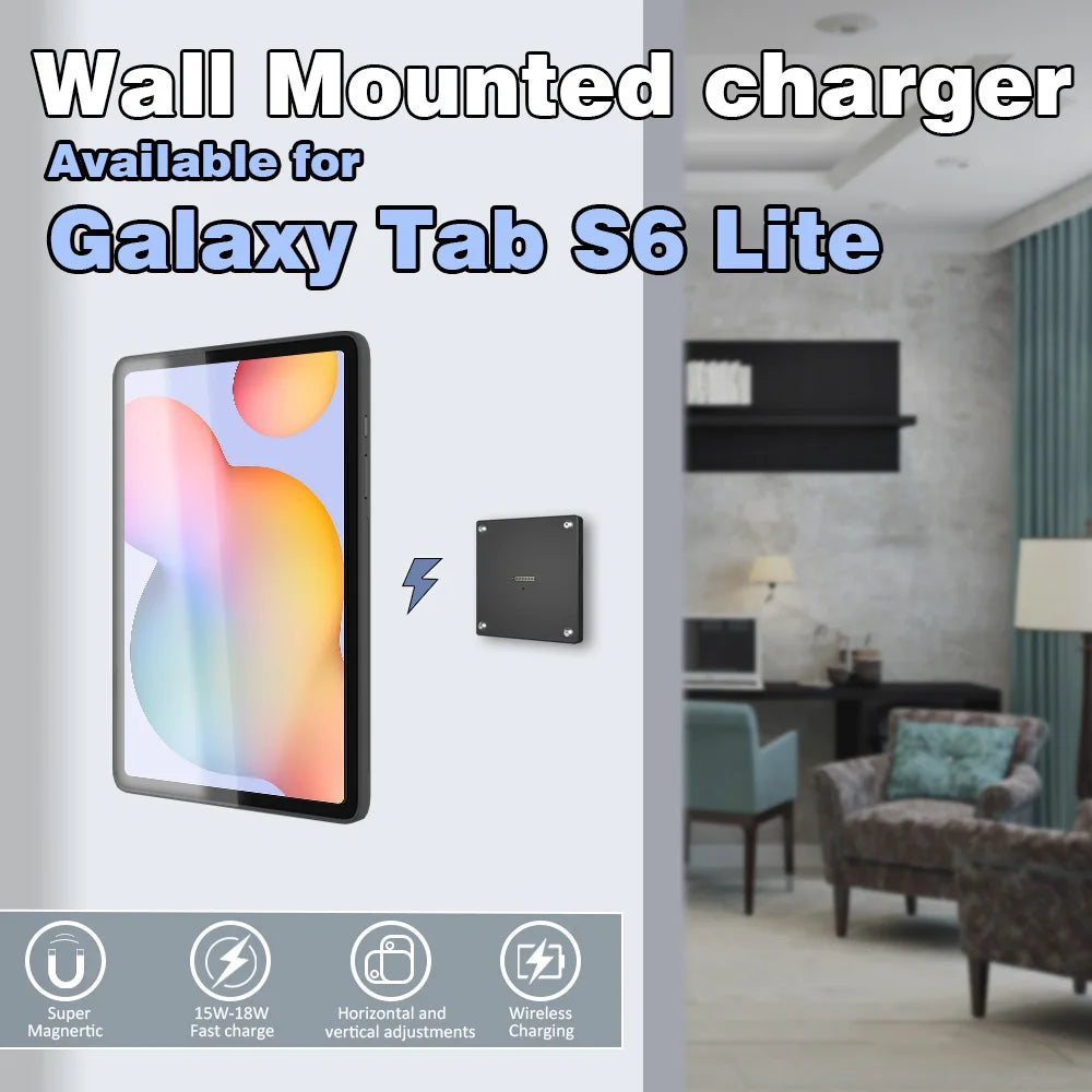 Tablet holder for Samsung Galaxy Tab S6 10.5 wall charging station Wall mounted charging Smart Switch