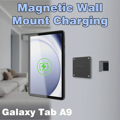 Supplied Magnetic Wall Mounted Charging Stan for Samsung Galaxy Tab A9 8.7 inch intelligent switch 18W Power in Wall emonita