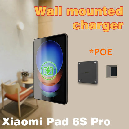 Magnetic Wall Mount with Charging Case for xiaomi pad 6s pro Upgraded 18W Quick Charge Strong Magnets in Wall emonita Zilvex