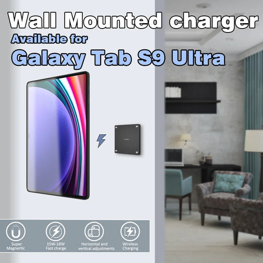 For 14.6-inch Samsung Galaxy Tab S9 Ultral Magnetic Wall Charger Tablet Accessory for Office or Home Tablet Stand emonita