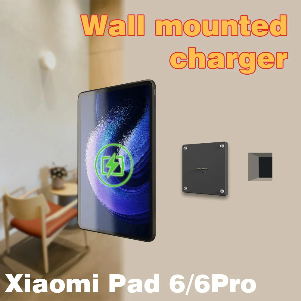 Magnetic Wall Mount with Charging Case for xiaomi pad 6s pro Upgraded 18W Quick Charge Strong Magnets in Wall emonita