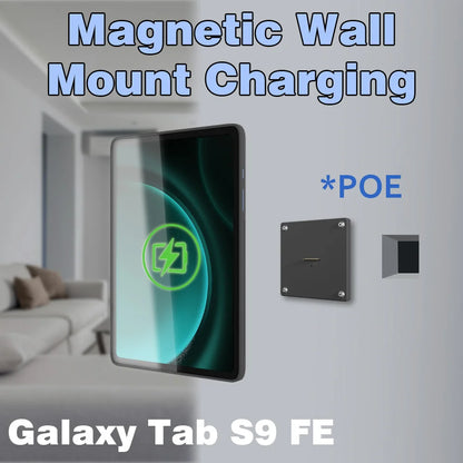 POE Tablet holder for Samsung Galaxy Tab S9 FE full range wall charging station Wall mounted charging Smart