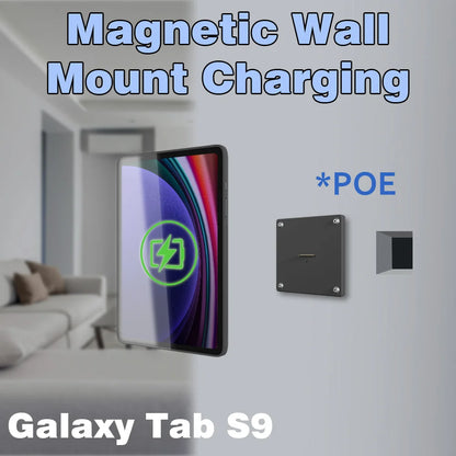 POE Tablet holder for Samsung Galaxy Tab S9 11 Inch wall charging station Smart Switch Wall mounted charging Zilvex