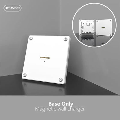 Zilvex Magnetic Tablet Charger Bases - AC Wall Mount, POE Ethernet, and Foldable Desk Stand Smart Home Tablet Charging Doek Kit