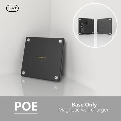 Zilvex Magnetic Tablet Charger Bases -AC Wall Mount, POE Ethernet, and Foldable Desk Stand Smart Home Tablet Charging Doek Kit - Zilvex