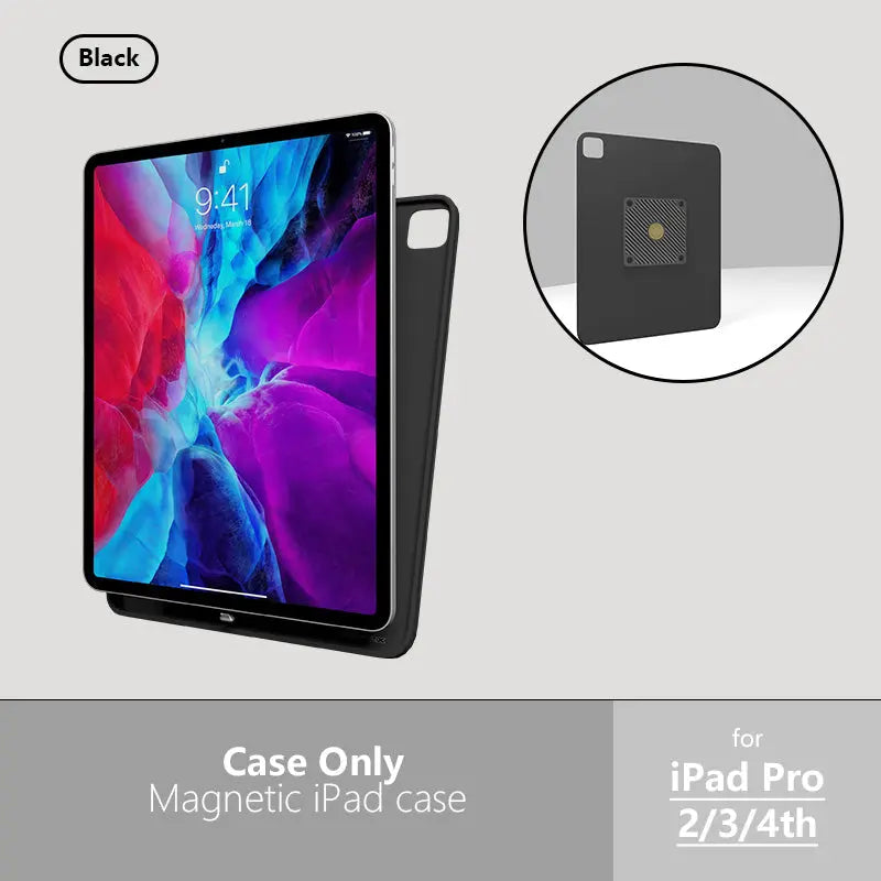 Zilvex Magnetic Charging Case for iPad Air/Mini/Pro Series Smart Tablet Wall Mount Magnetic Cover for AC/POE - Zilvex