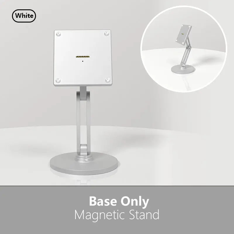 Zilvex Magnetic Tablet Charger Bases -AC Wall Mount, POE Ethernet, and Foldable Desk Stand Smart Home Tablet Charging Doek Kit - Zilvex