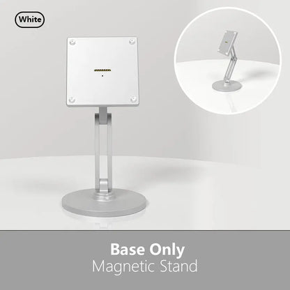 Zilvex Magnetic Tablet Charger Bases -AC Wall Mount, POE Ethernet, and Foldable Desk Stand Smart Home Tablet Charging Doek Kit - Zilvex