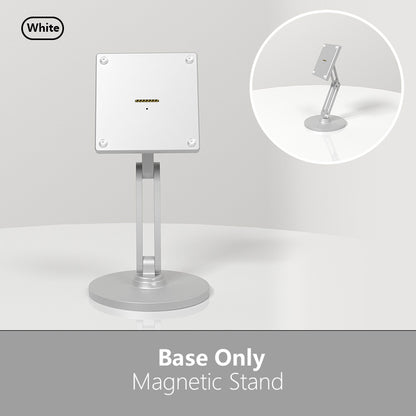 18W fast charging magnetic tablet desktop stand for the full range of Xiaomi Pad,adjustable metal stand with 360° rotation Zilvex Silvery base only