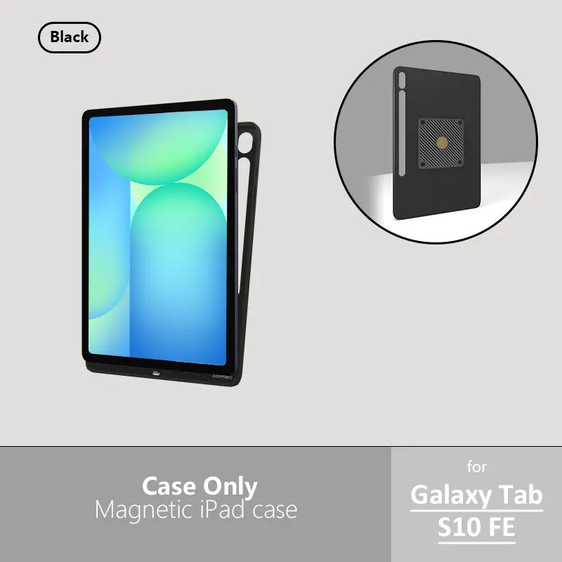 Zilvex Magnetic Charging Case for Samsung Galaxy Tab A9 A9+ S8 S9 S10 Series  Smart Tablet Wall Mount Magnetic Cover for AC/POE - Zilvex