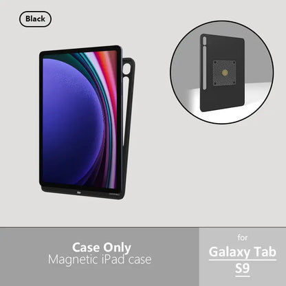 Zilvex Magnetic Charging Case for Samsung Galaxy Tab A9 A9+ S8 S9 S10 Series  Smart Tablet Wall Mount Magnetic Cover for AC/POE - Zilvex