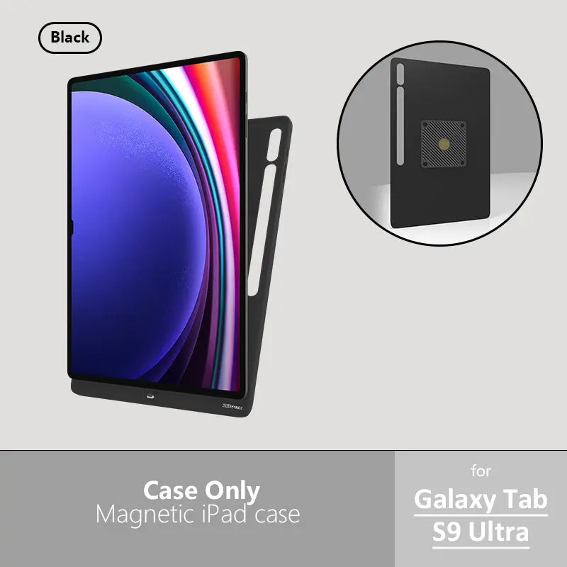 Zilvex Magnetic Charging Case for Samsung Galaxy Tab A9 A9+ S8 S9 S10 Series  Smart Tablet Wall Mount Magnetic Cover for AC/POE - Zilvex