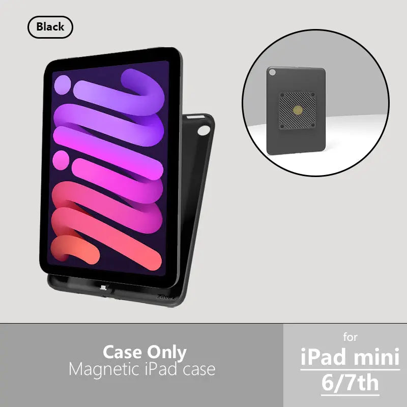 Zilvex Magnetic Charging Case for iPad Air/Mini/Pro Series Smart Tablet Wall Mount Magnetic Cover for AC/POE - Zilvex