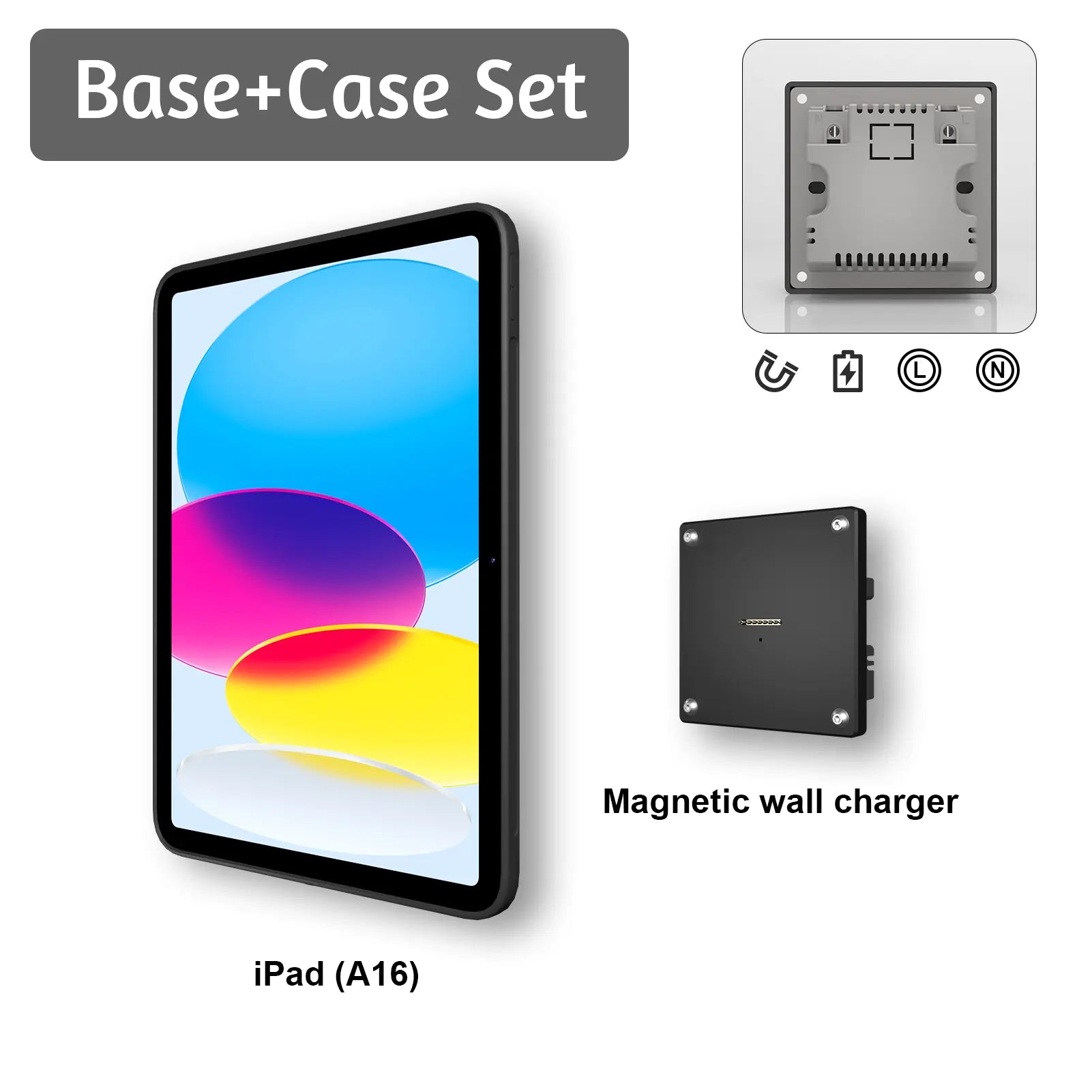 Wall Mount Fast Charger Tablet Magnetic for iPad 10th  Supply 18W Iipad stand 10.9 - Zilvex