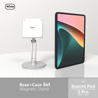 18W fast charging magnetic tablet desktop stand for the full range of Xiaomi Pad,adjustable metal stand with 360° rotation Zilvex Xiaomi Pad 5 Pro